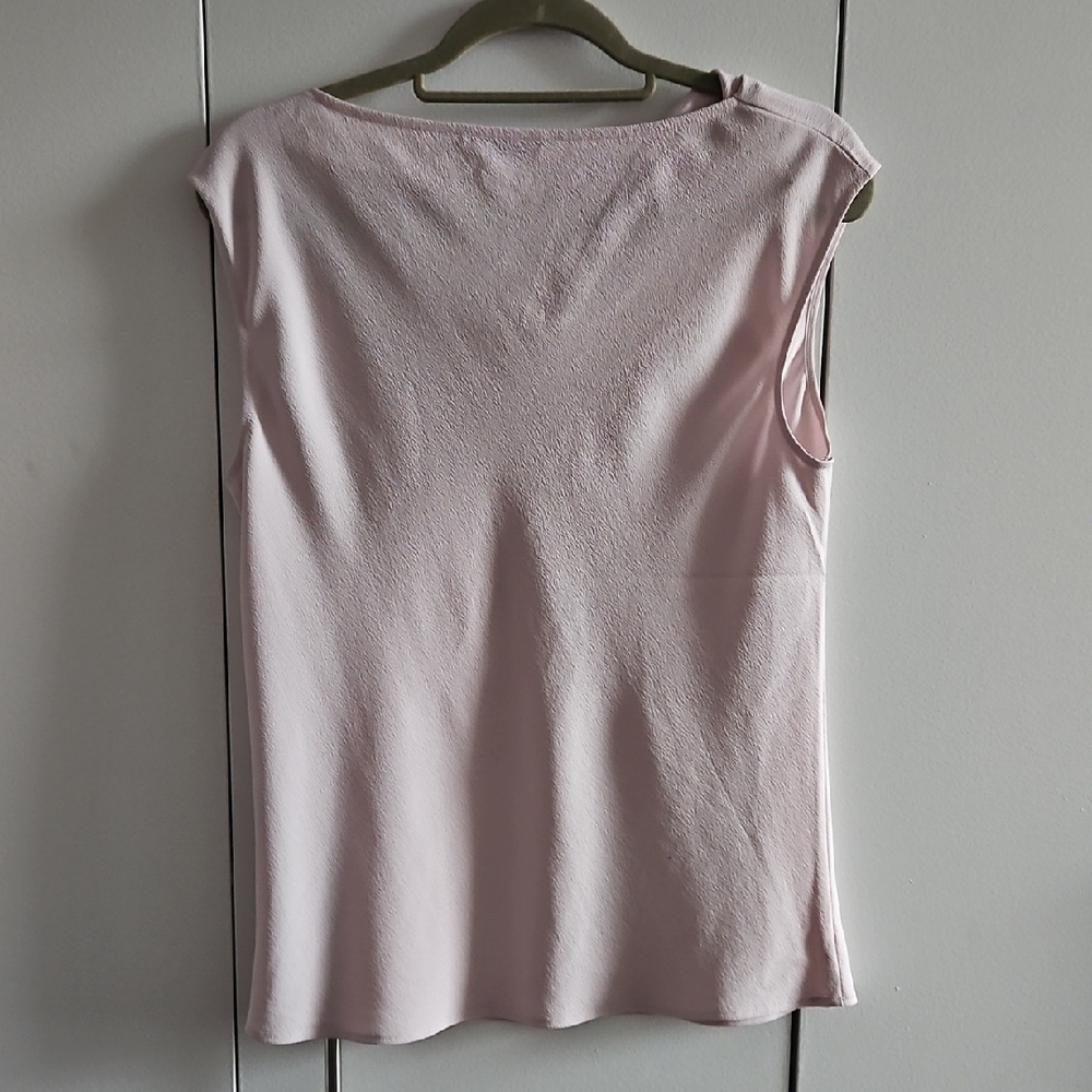 MM Lafleur Soft Pink Sleeveless Blouse Size M - Picture 4 of 5
